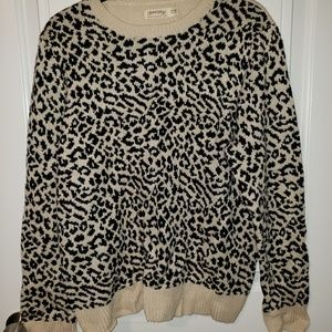 Leopard print sweater